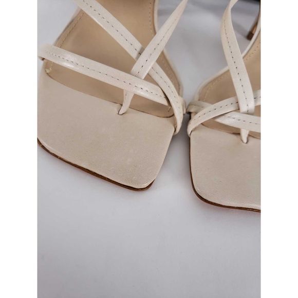 LPA Raphael Suede Leather Wrap Ankle Tie Heels - Picture 5 of 8